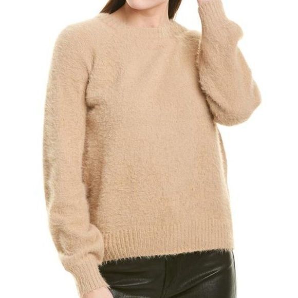 Greylin Bella Fuzzy Sweater Crew Neck Beige Small - Picture 3 of 10